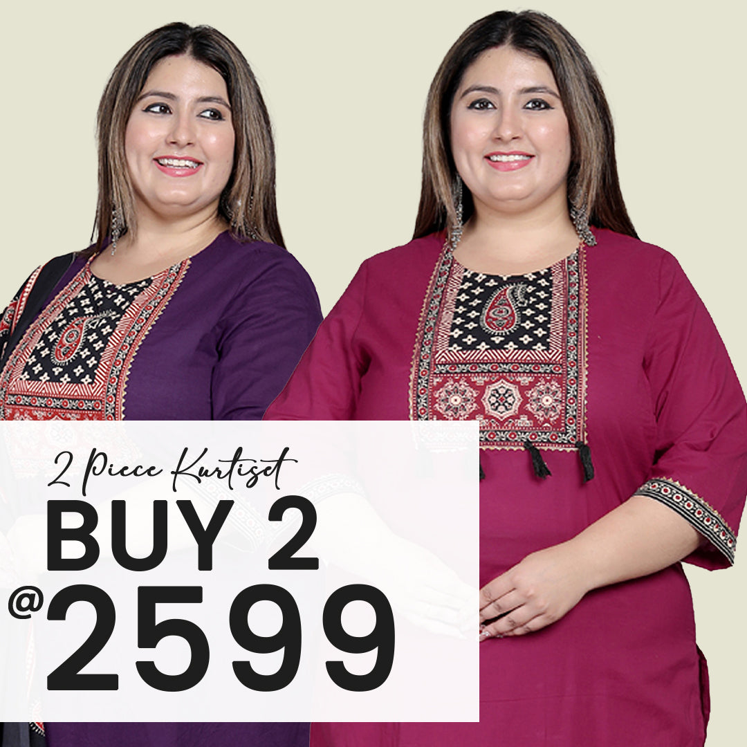 BUY 2  2PEICE KURTISET AT 2599